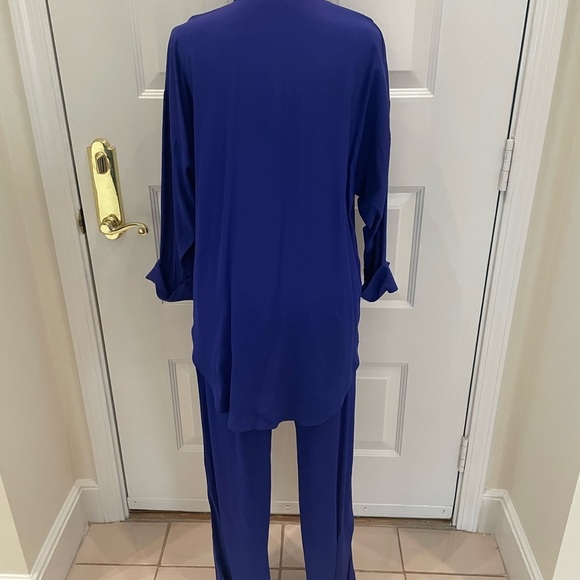 R & M Richard’s Royal Blue 2 Piece Outfit, Pants & Top. Size 8. Y2K - Picture 5 of 11
